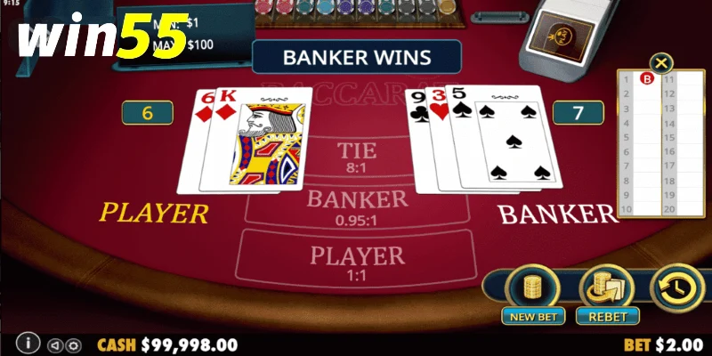 Cách xác định đôi trong Baccarat